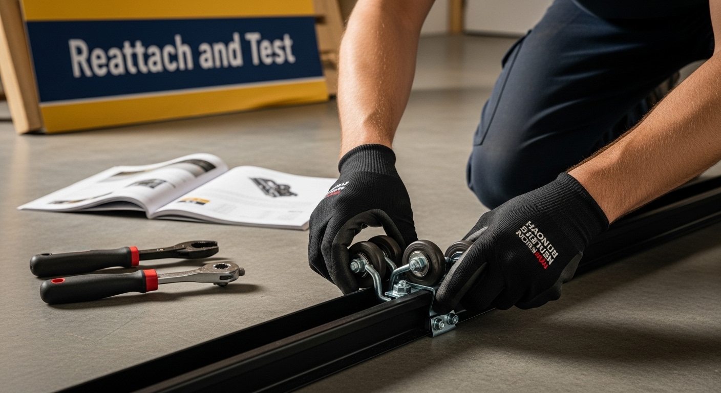 reattach garage door springs