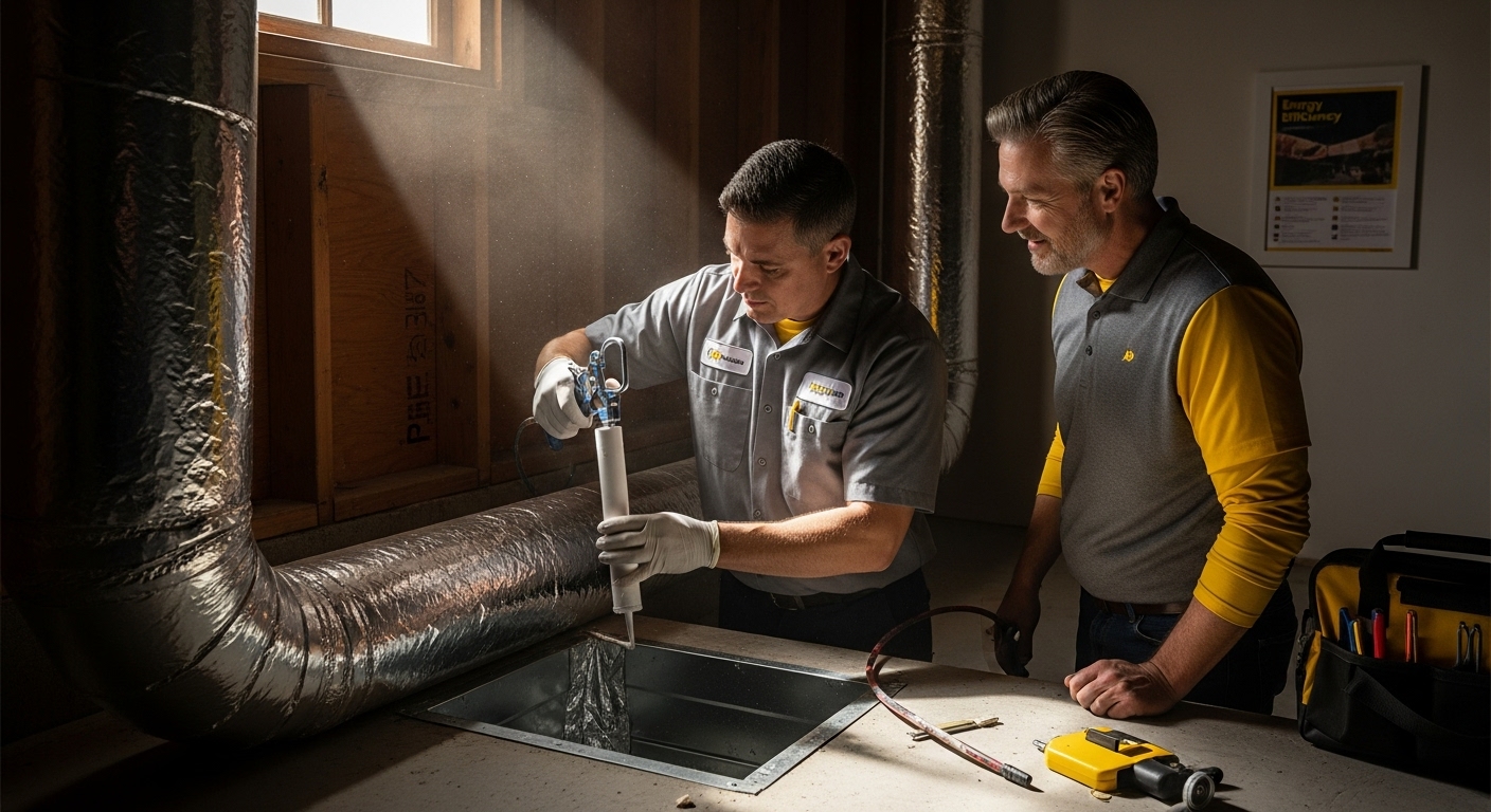 HVAC duct sealing