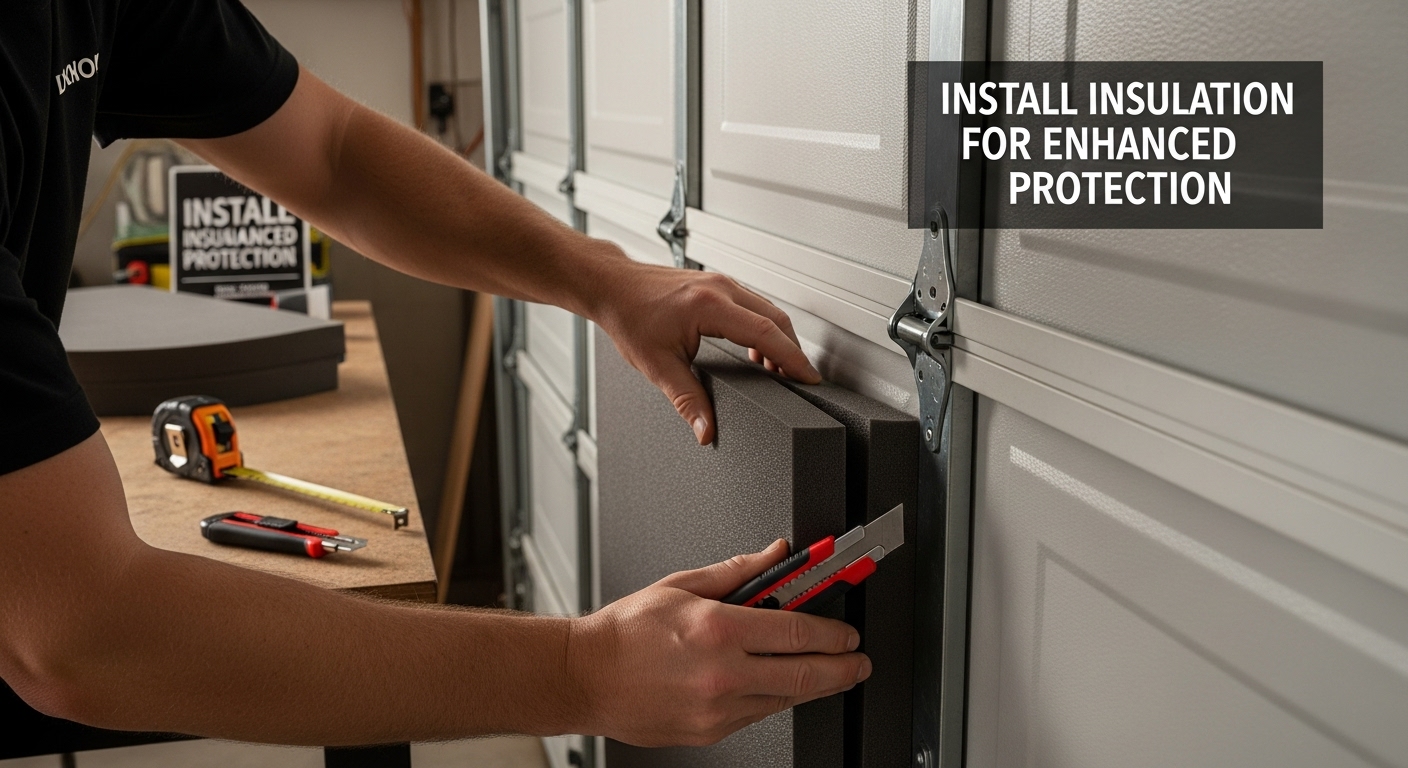 garage door insulation installation