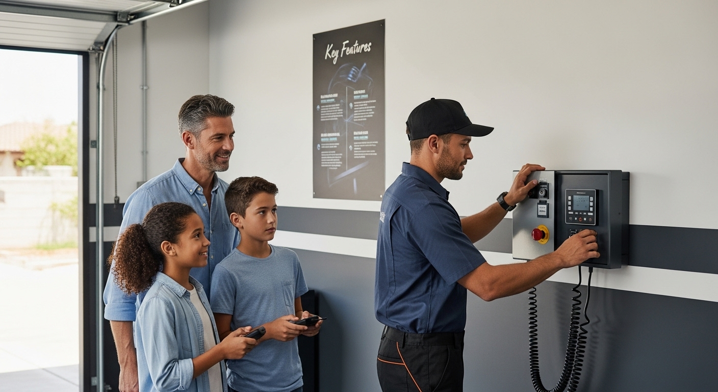 garage door features