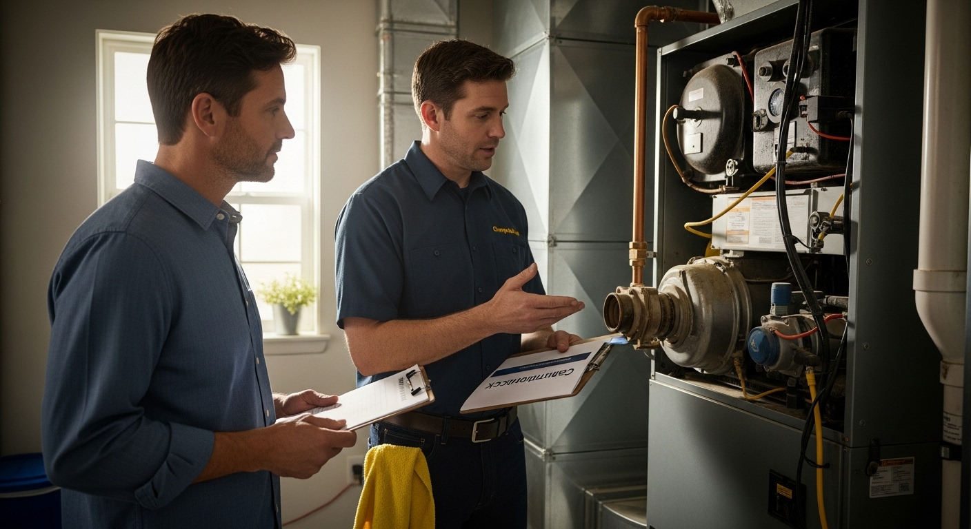 HVAC maintenance inspection