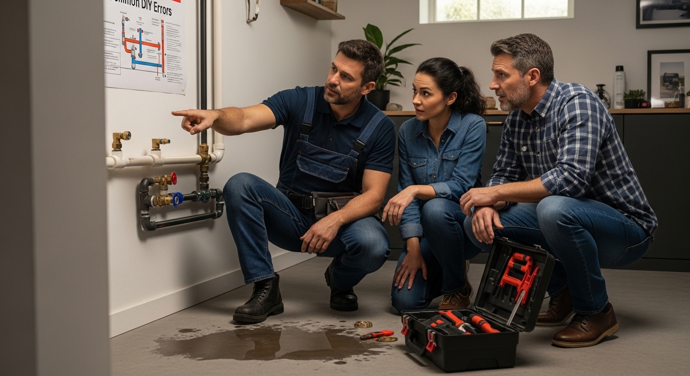 DIY plumbing error pipes
