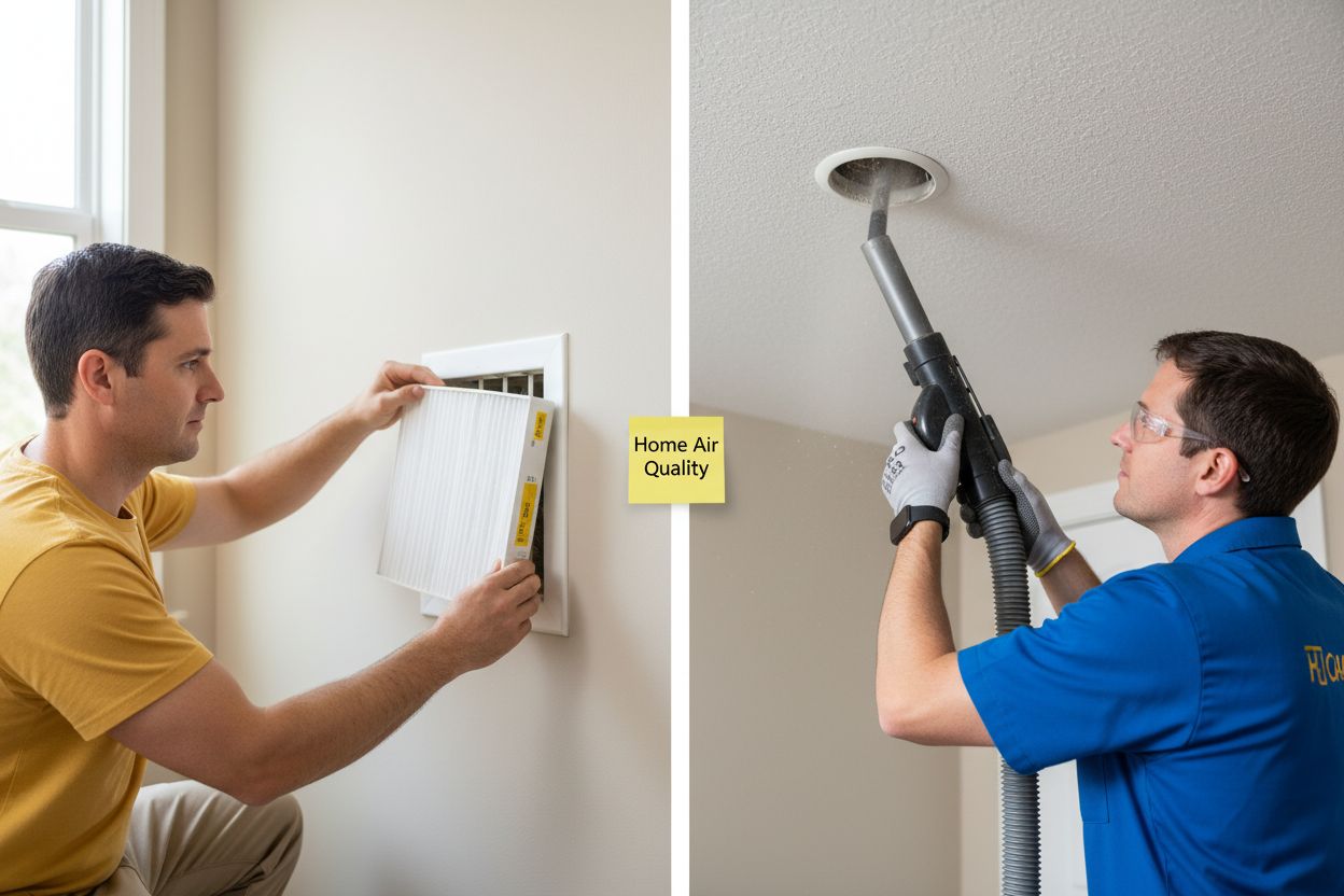 air filter vs duct cleaning