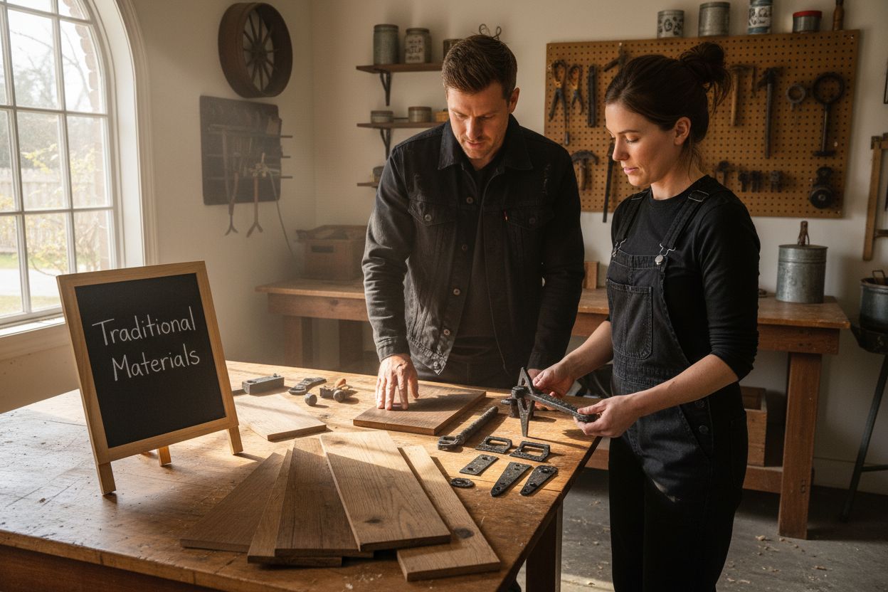 wood garage door materials