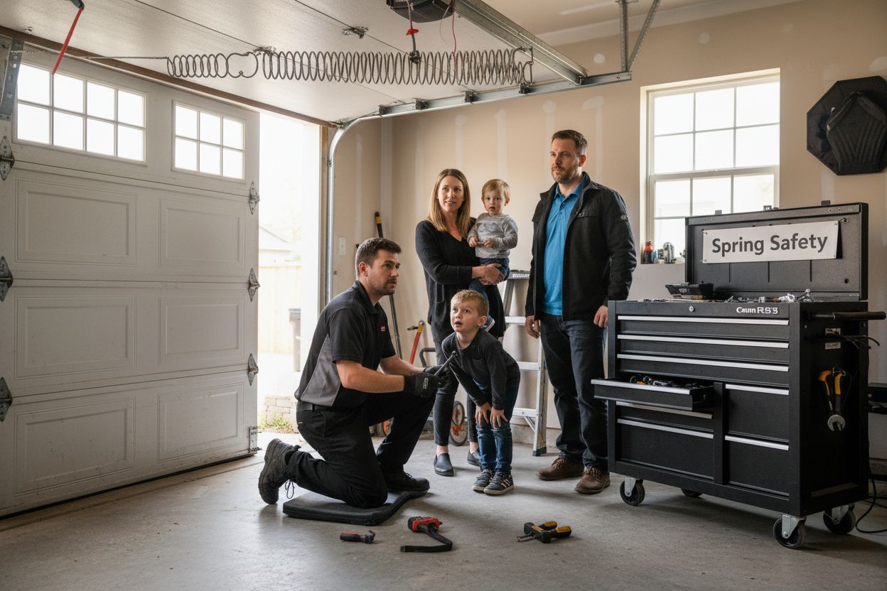 garage door spring safety