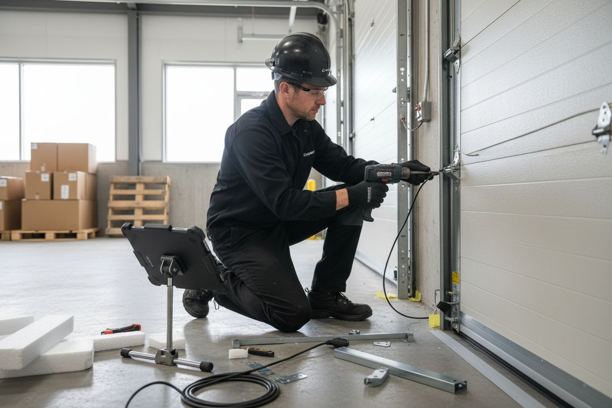 install commercial garage door