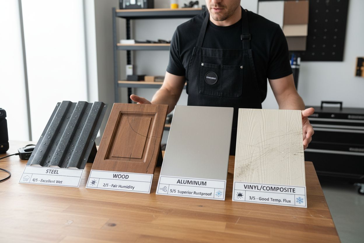 garage door materials comparison