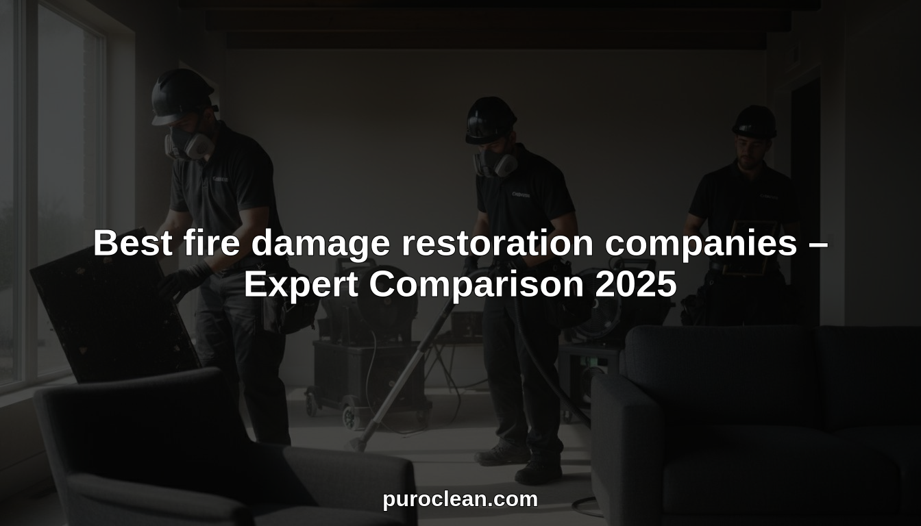 Best fire damage restoration companies – Expert Comparison 2025