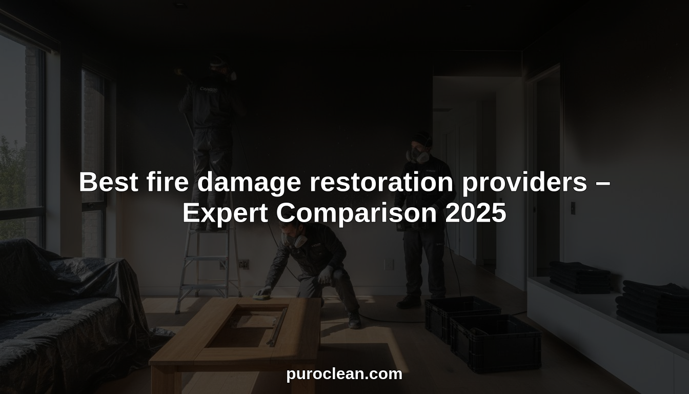 Best fire damage restoration providers – Expert Comparison 2025