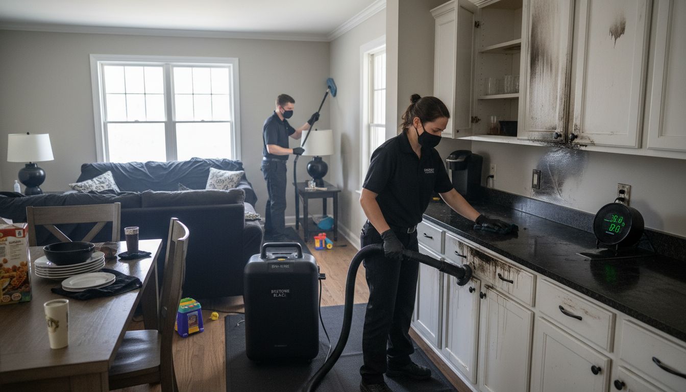 kitchen fire cleanup