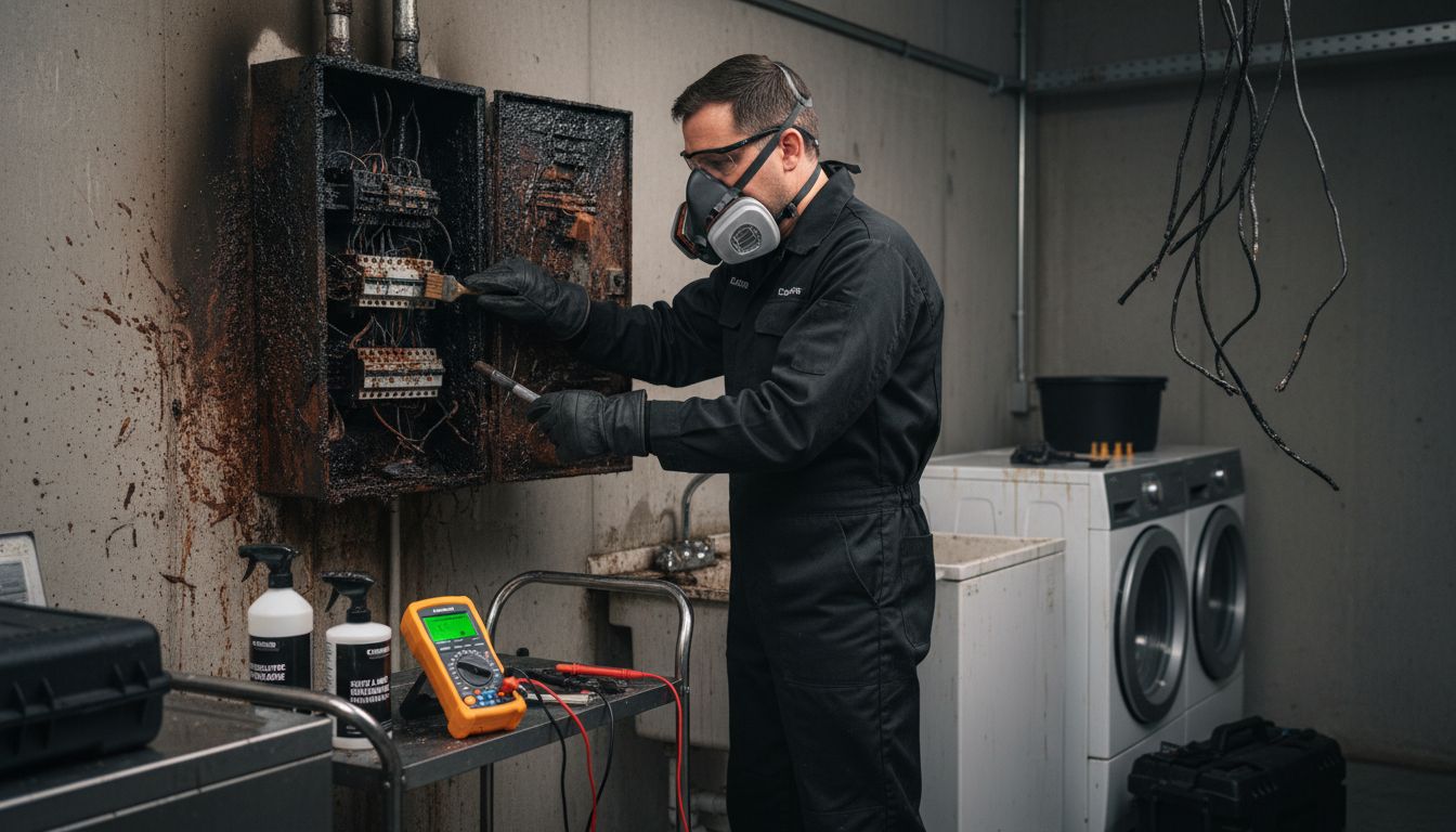 electrical fire cleanup