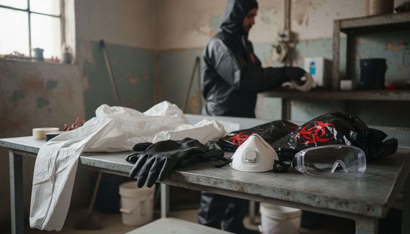 biohazard ppe setup