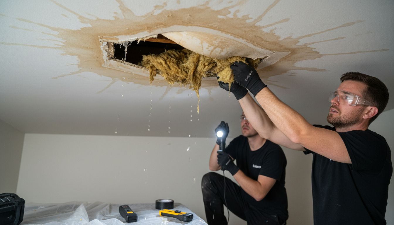 ceiling water leak