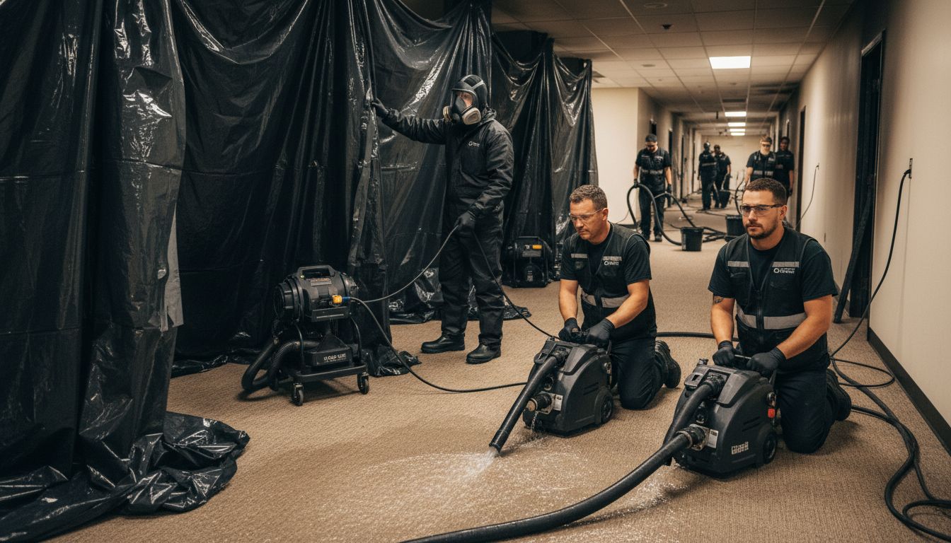 restoration team in action