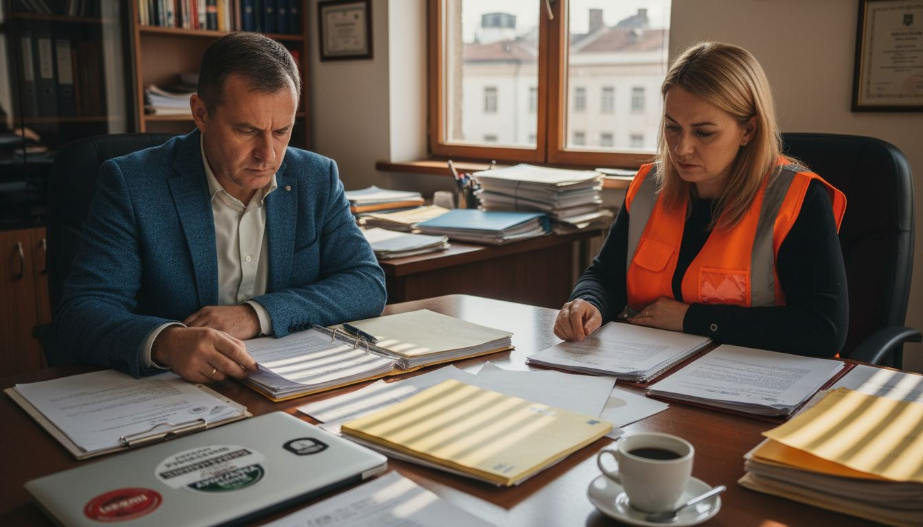 Specialiștii discută în detaliu clauzele contractului pentru renovare, astfel încât toate aspectele să fie clar stabilite de la bun început.