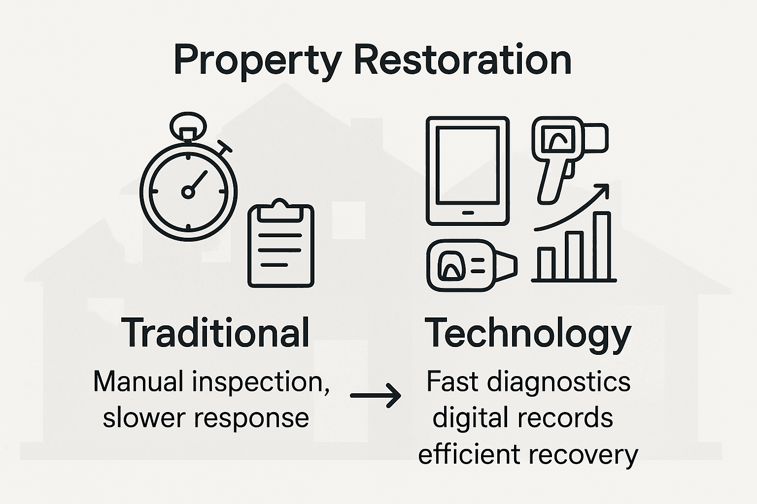 Infographic comparing restoration methods