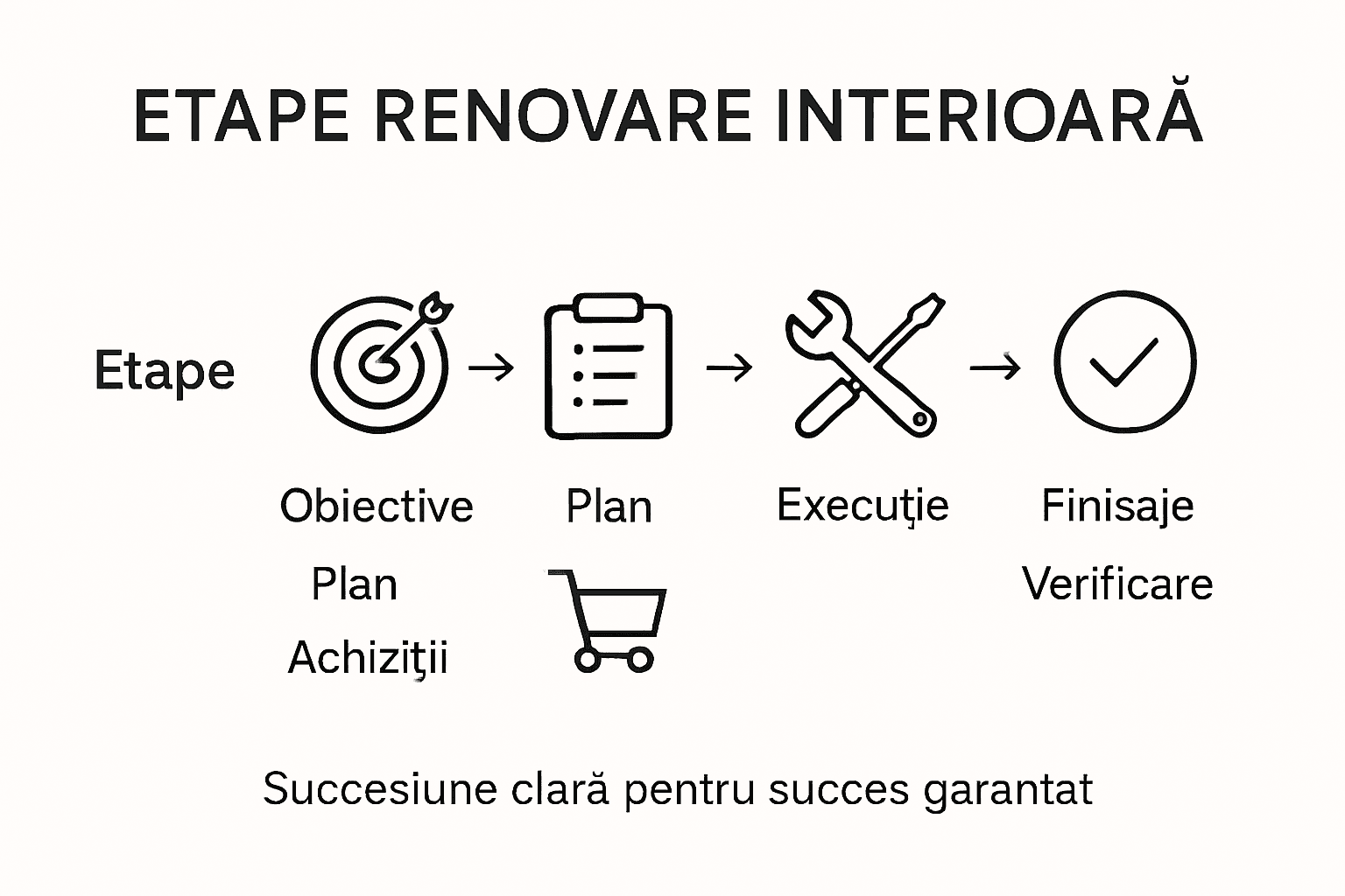Infografic: etapele esențiale pentru renovarea interioară a locuinței