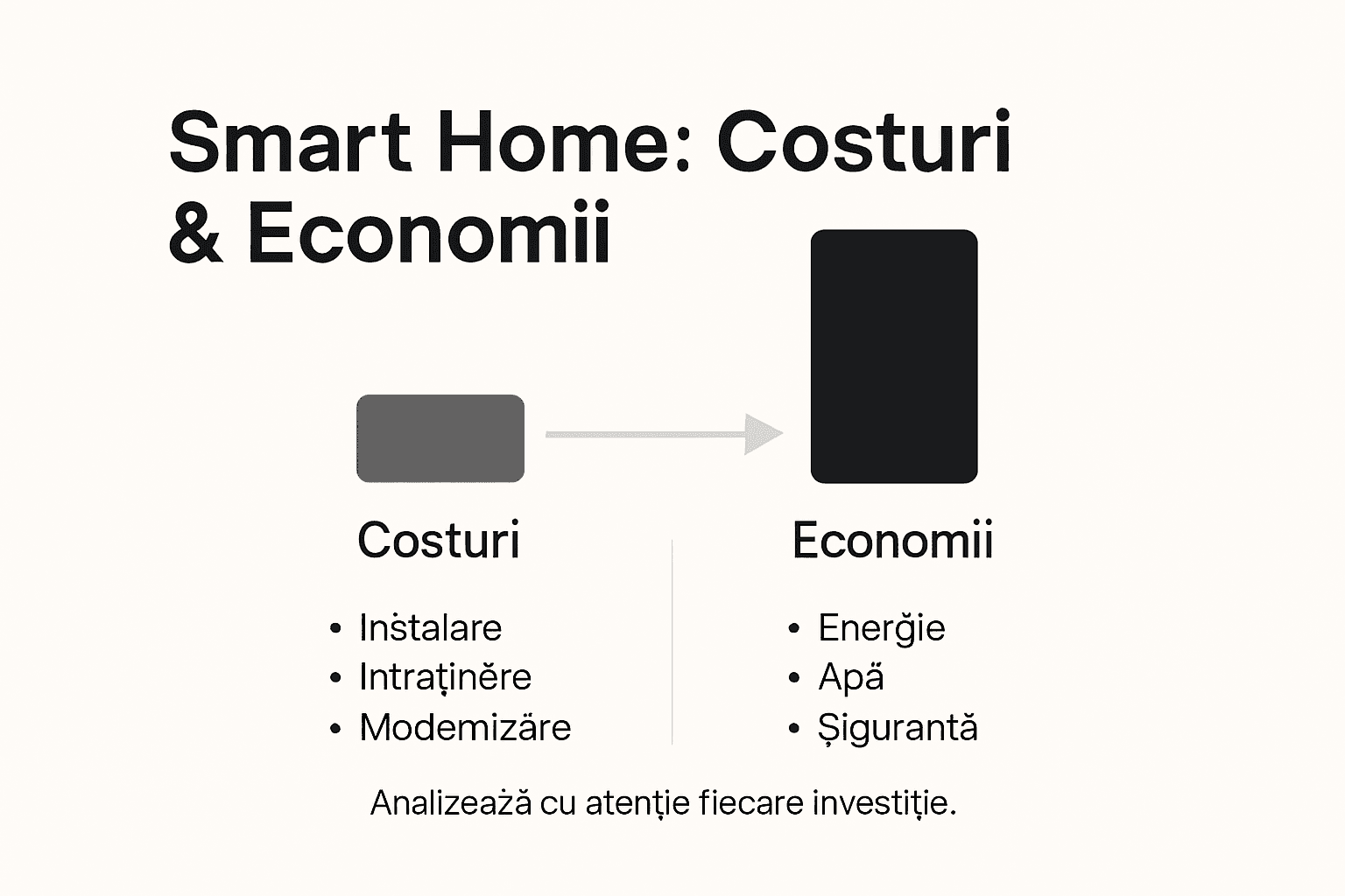 Infografic: cât te costă și cât poți economisi cu o casă inteligentă