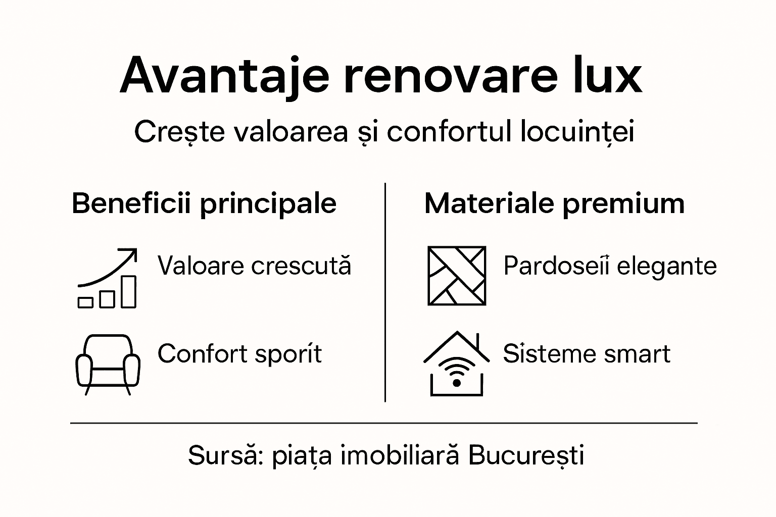 Infografic: De ce merită să investești într-o renovare de lux în București