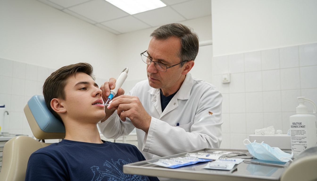 Montarea aparatului dentar la cabinetul stomatologic