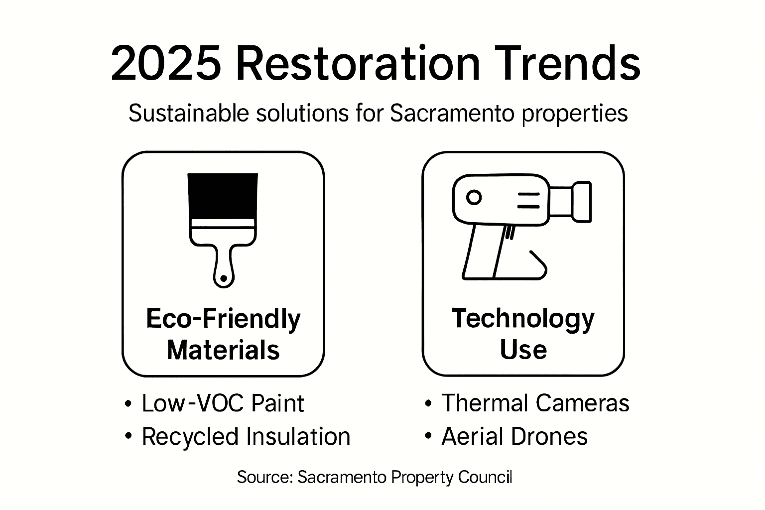Infographic of restoration sustainability trends 2025