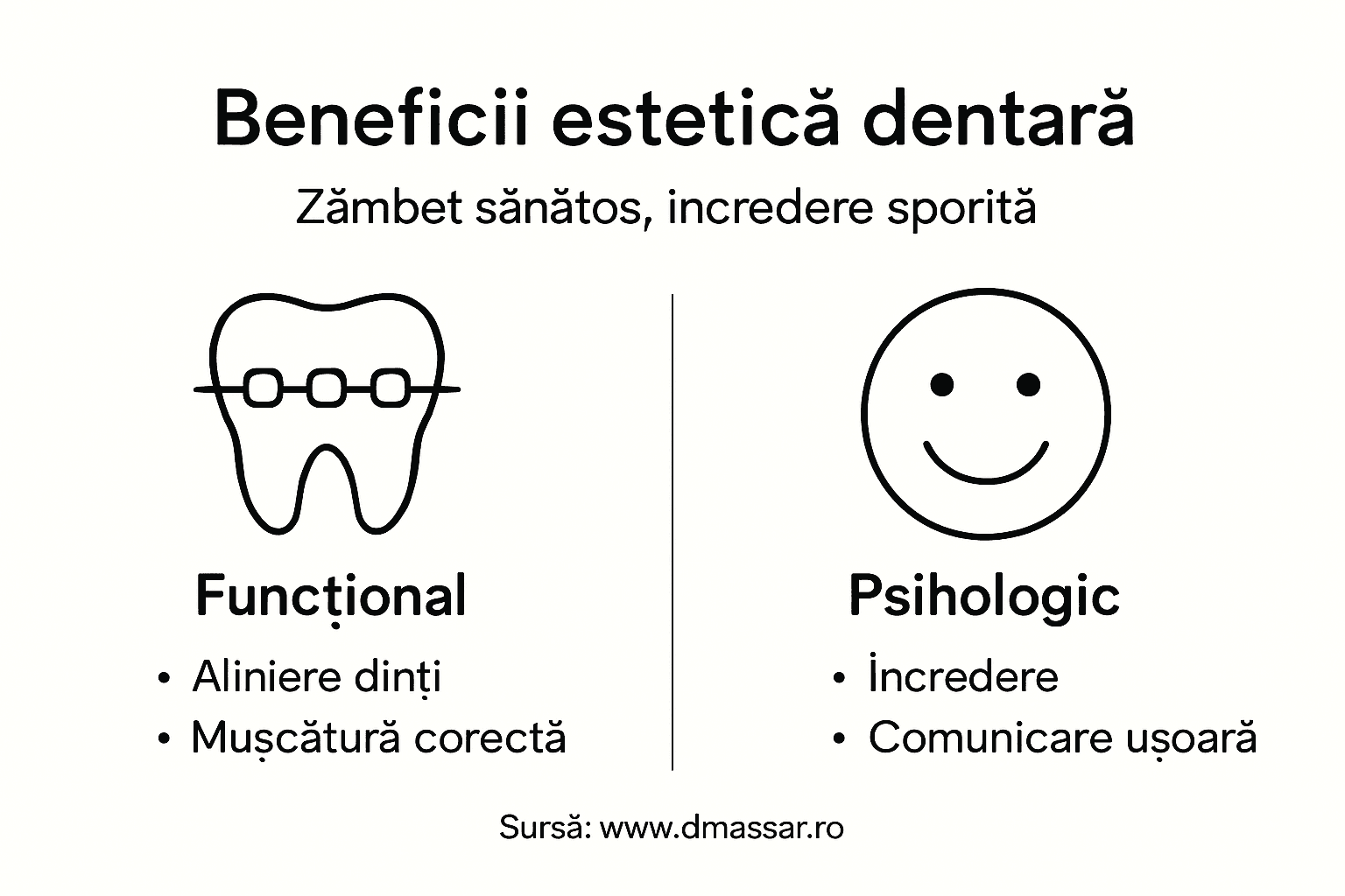 Infografic: Avantajele esteticii dentare