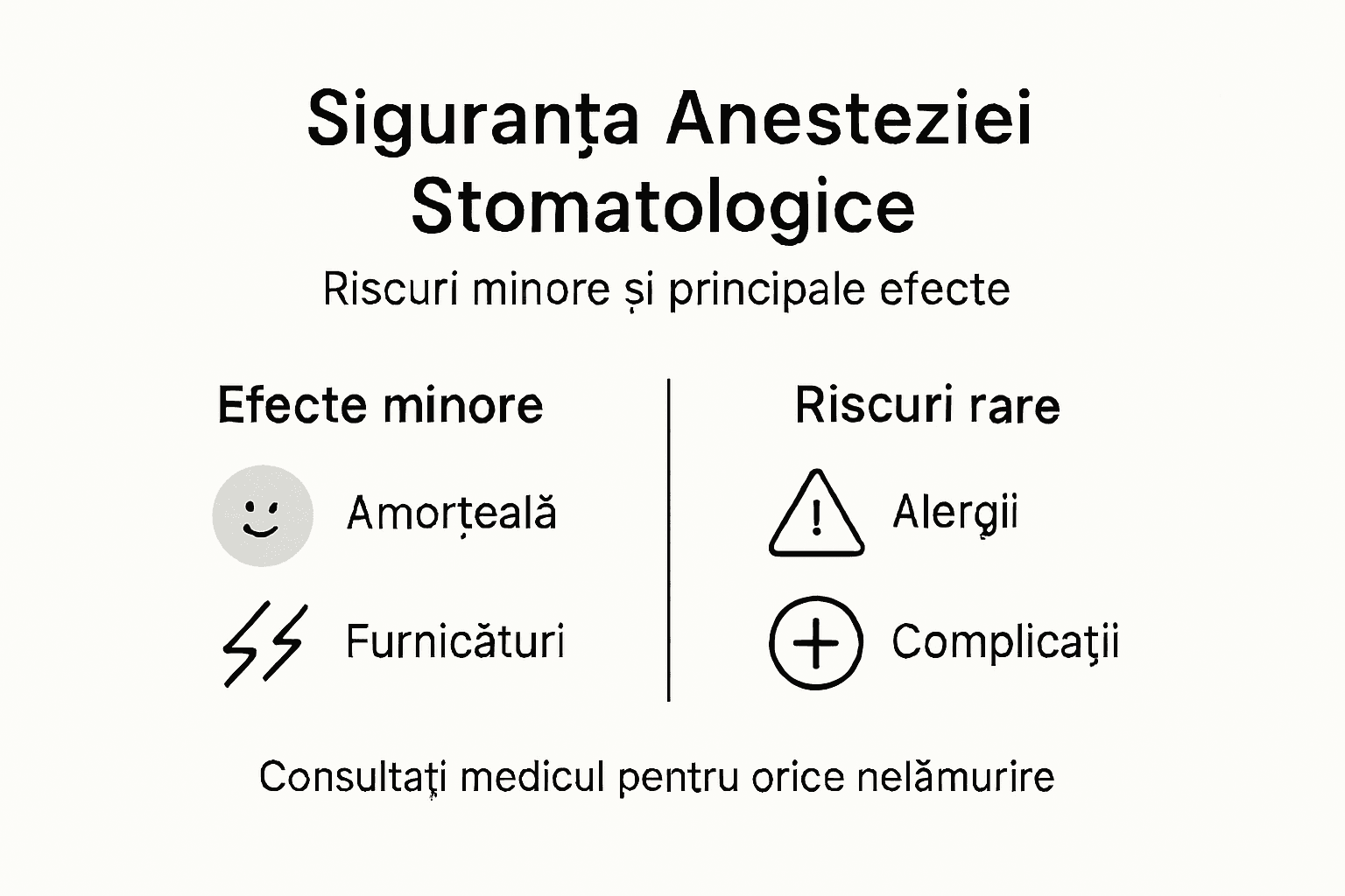 Infografic: cât de sigură este anestezia dentară și ce efecte poate avea