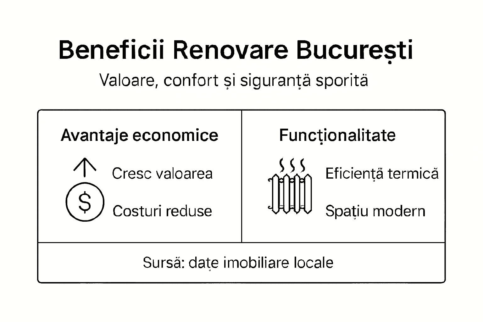 Infografic: Avantajele renovării unui apartament vechi