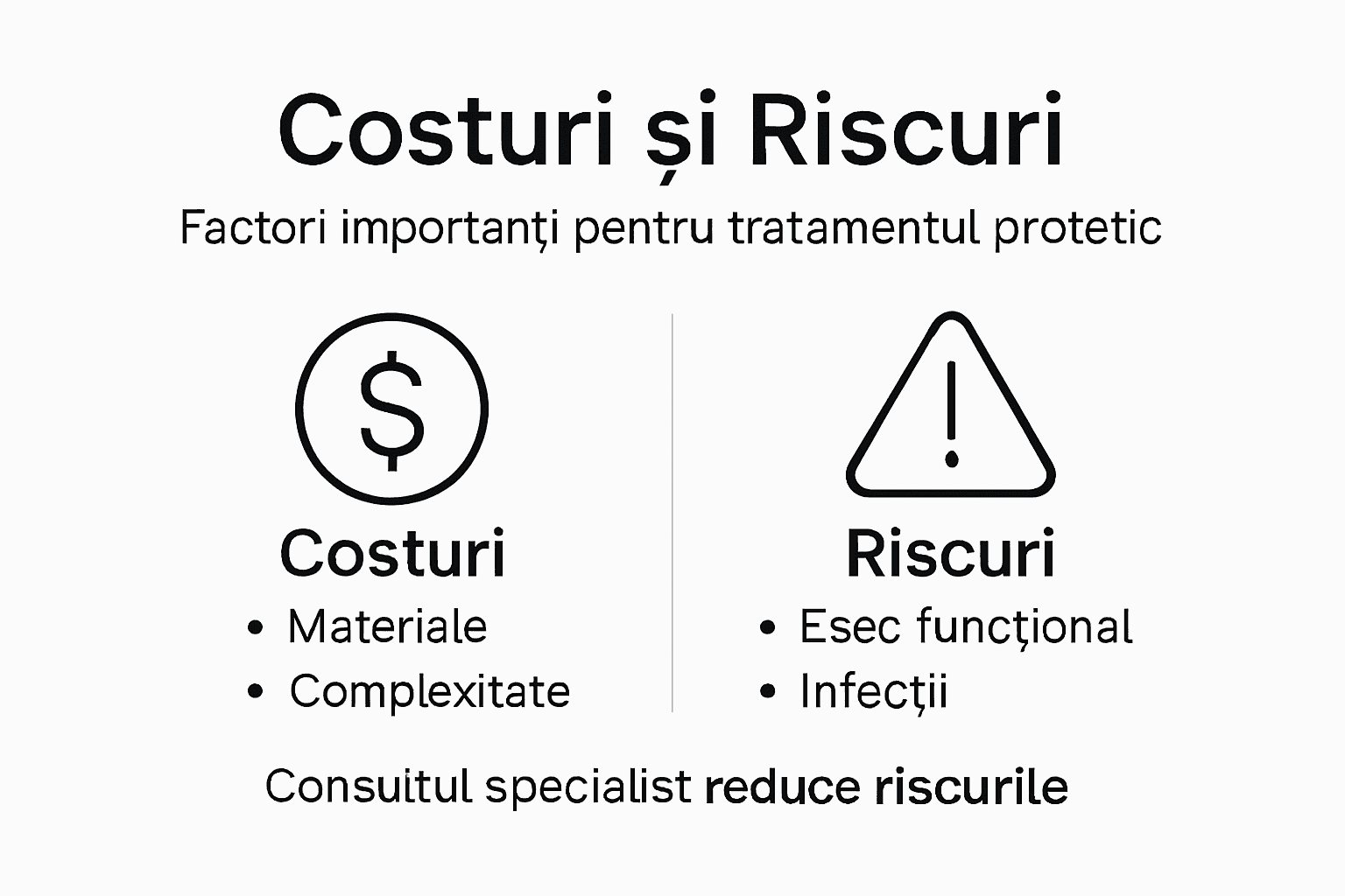 Protetica Dentară: Soluții Personalizate pentru Zâmbetul Tău 2 Infografic: cât costă protezele dentare și la ce riscuri te poți expune