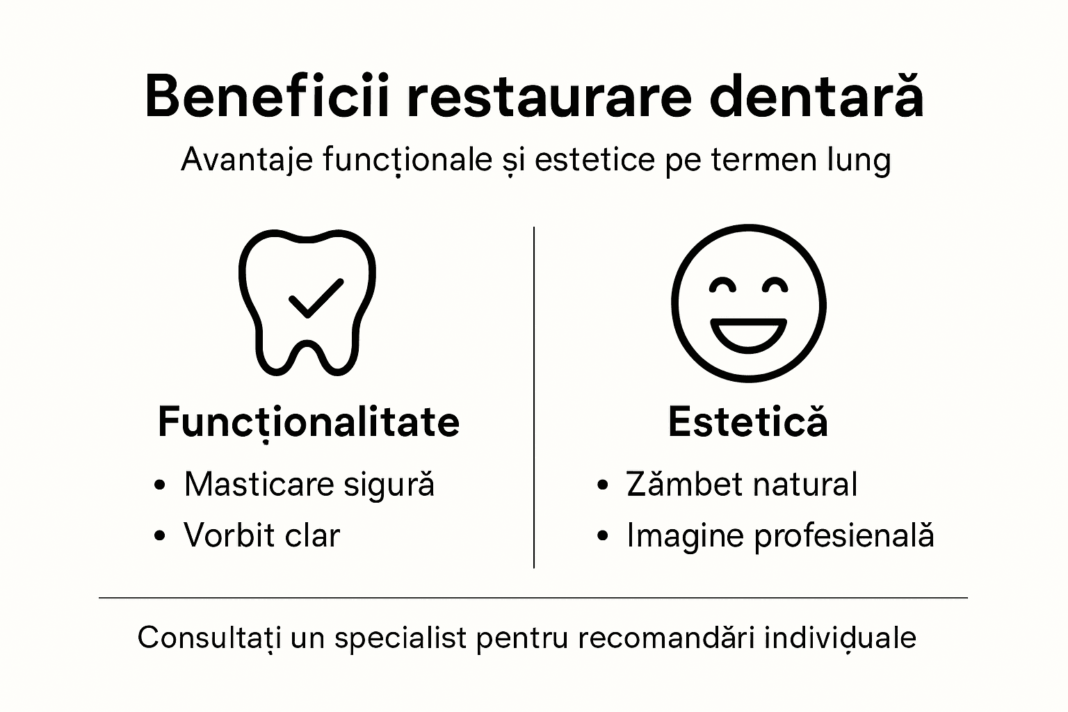 Infografic: avantajele restaurării danturii