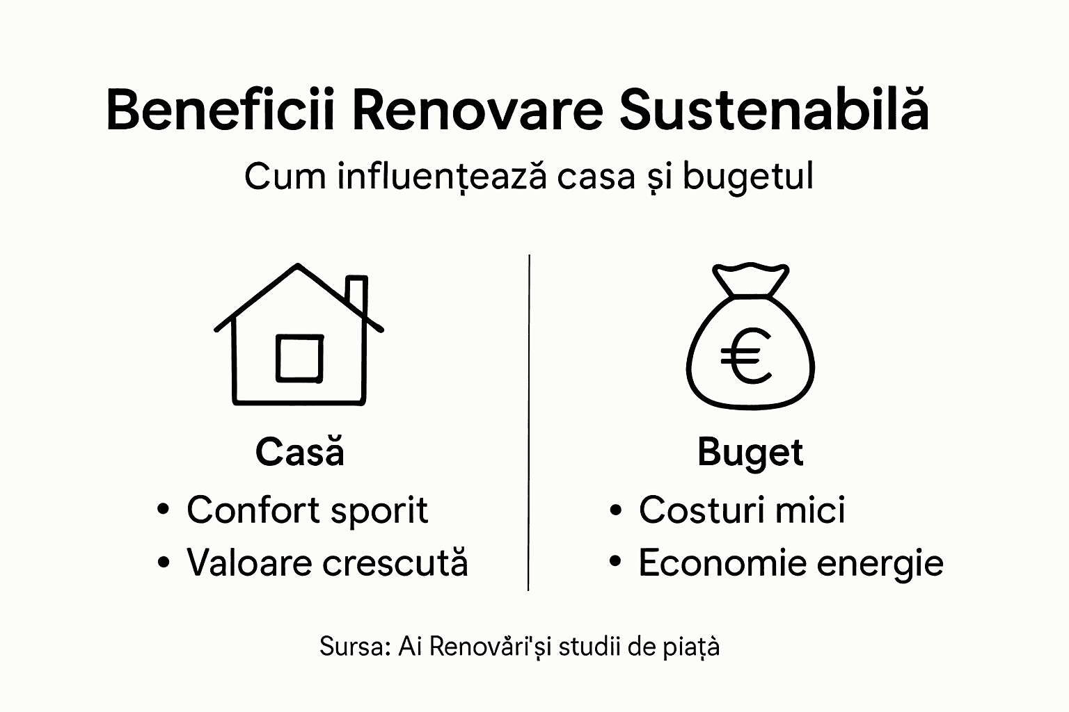 Infografic: Avantajele renovării sustenabile a locuinței cu un buget accesibil