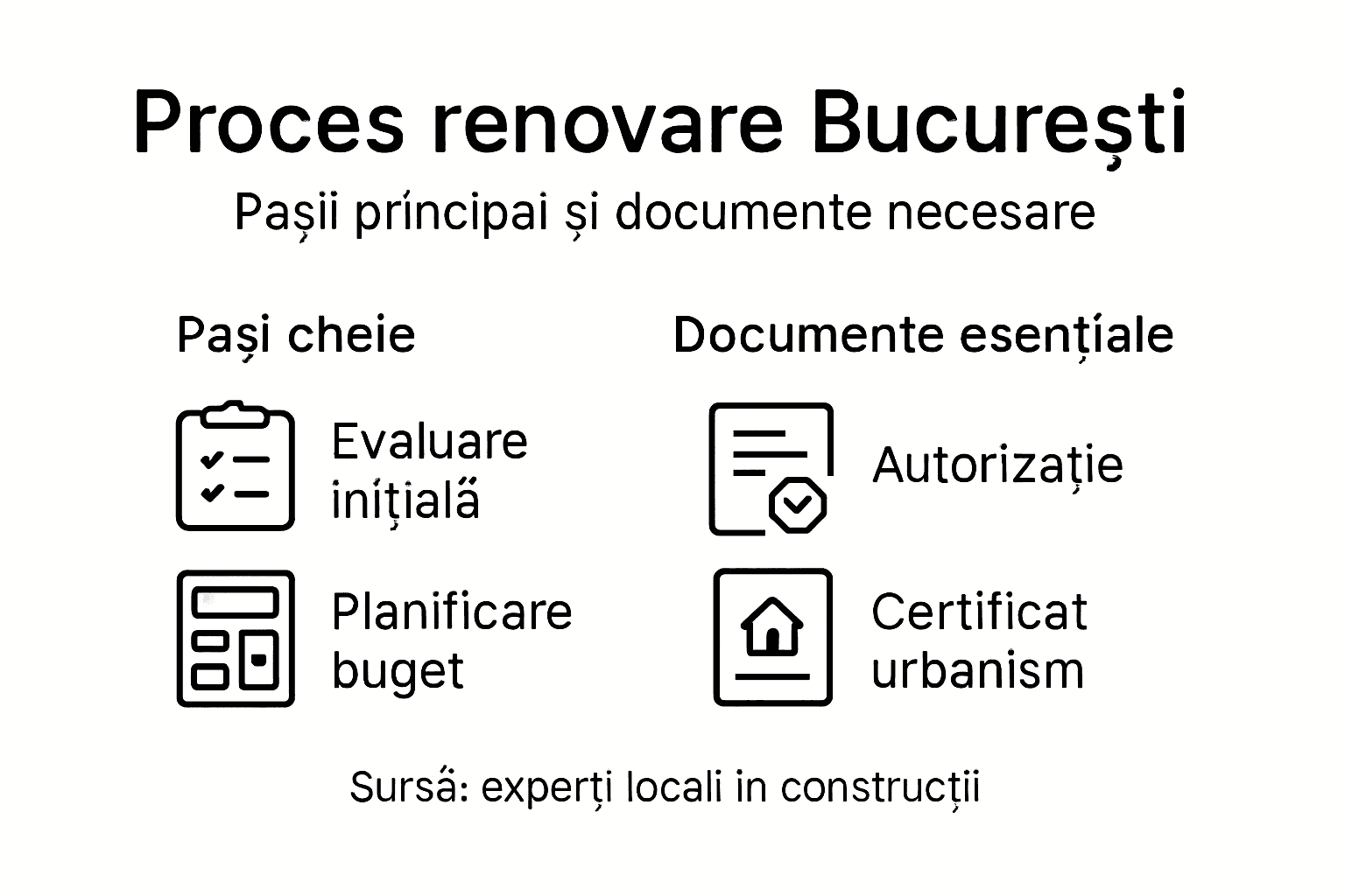 Renovarea locuinței pas cu pas: ce acte sunt necesare și etapele de urmat (infografic)
