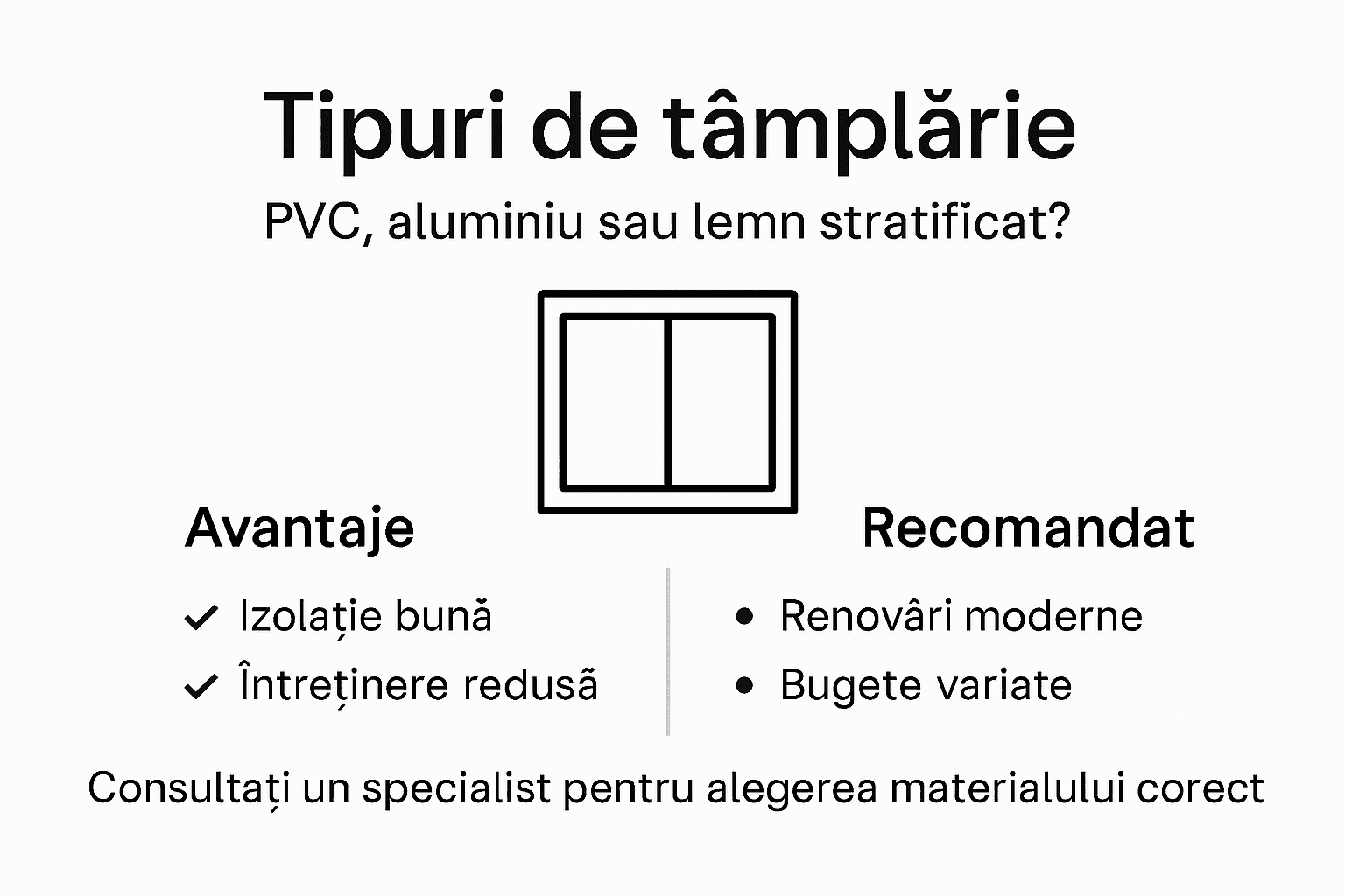 Infografic: cele mai întâlnite tipuri de tâmplărie pentru apartamente și beneficiile lor