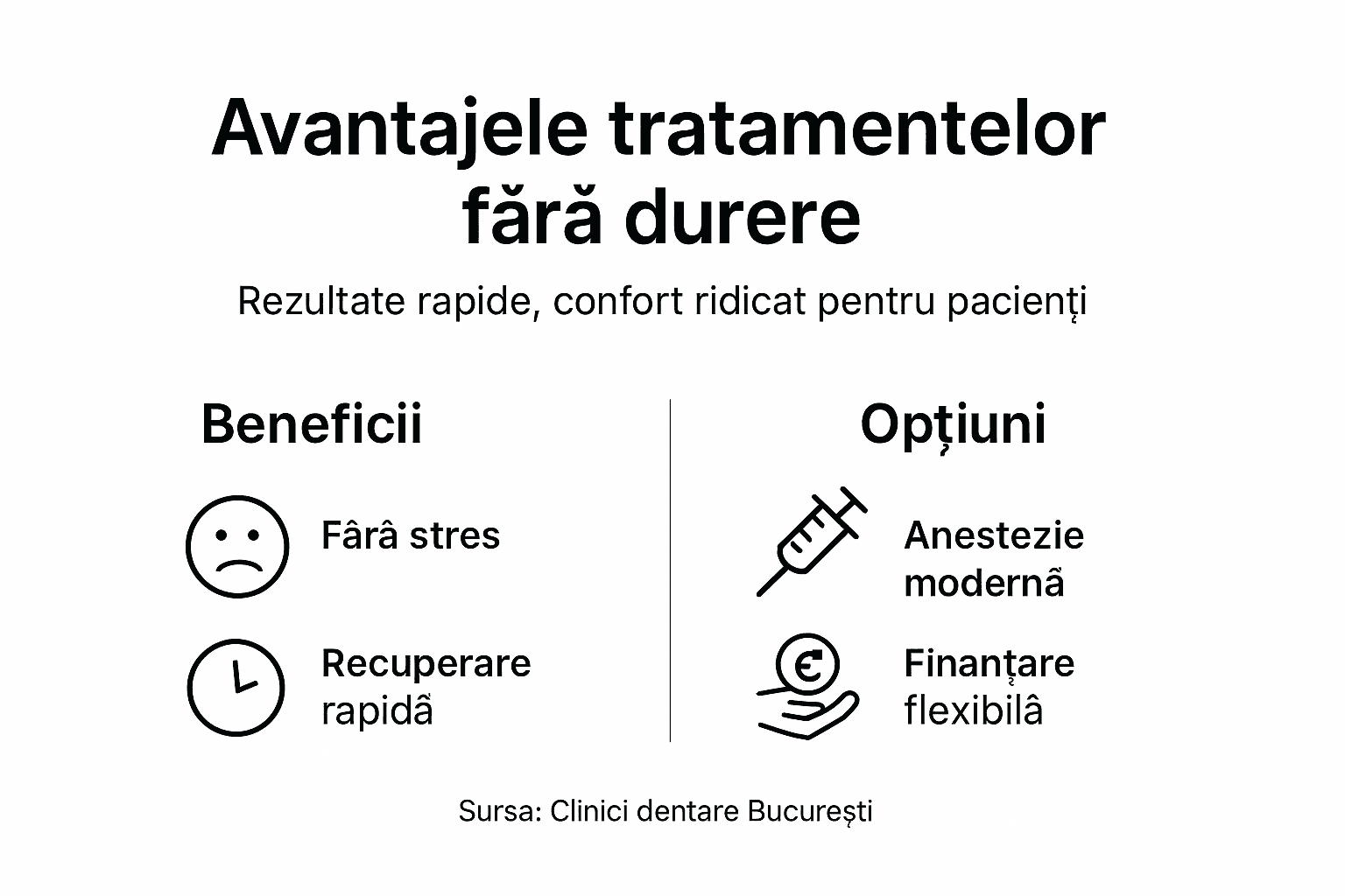 Infografic: De ce merită să alegi tratamentele fără durere