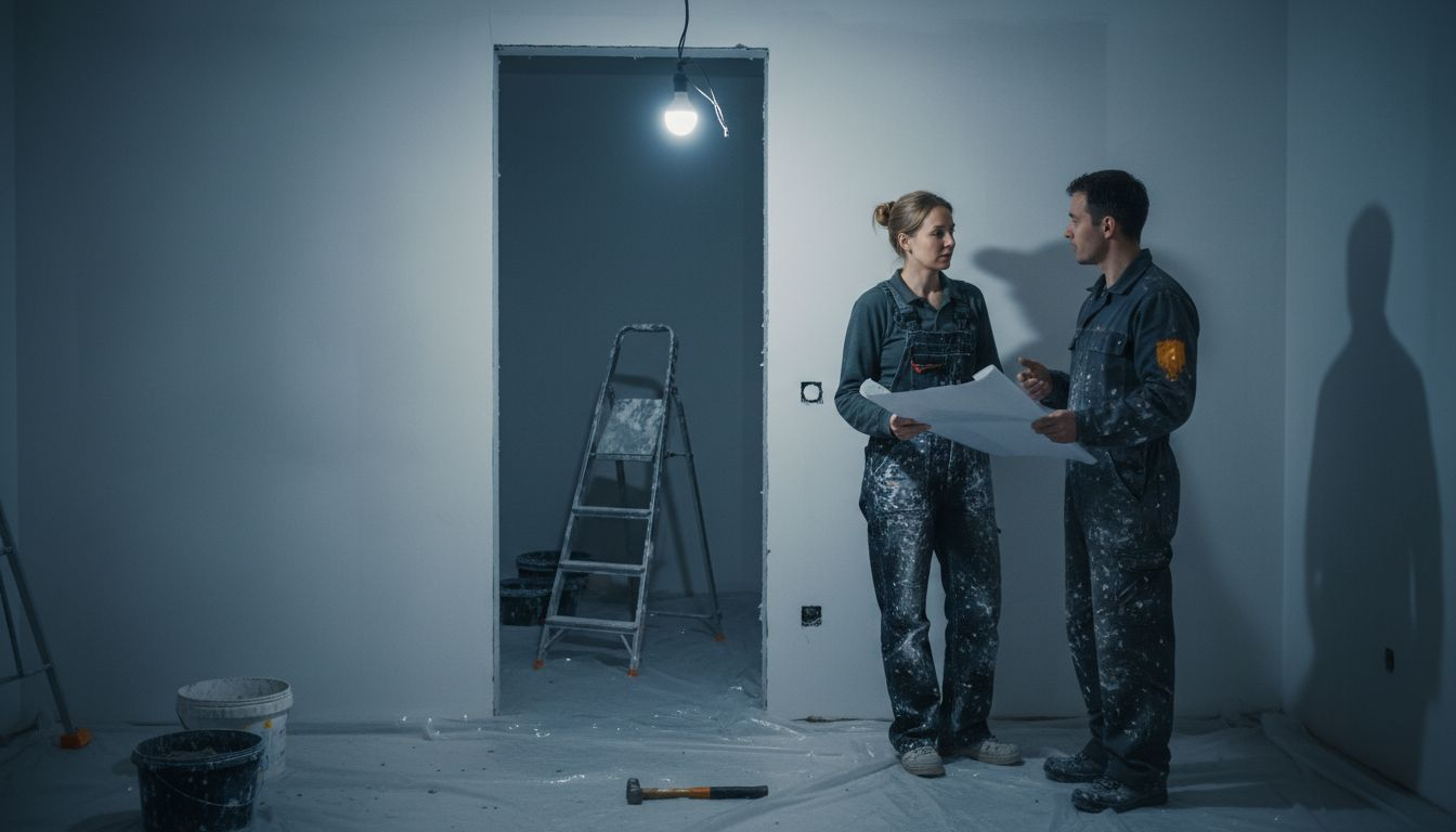 Specialiștii analizează împreună detaliile proiectului CIP de renovare