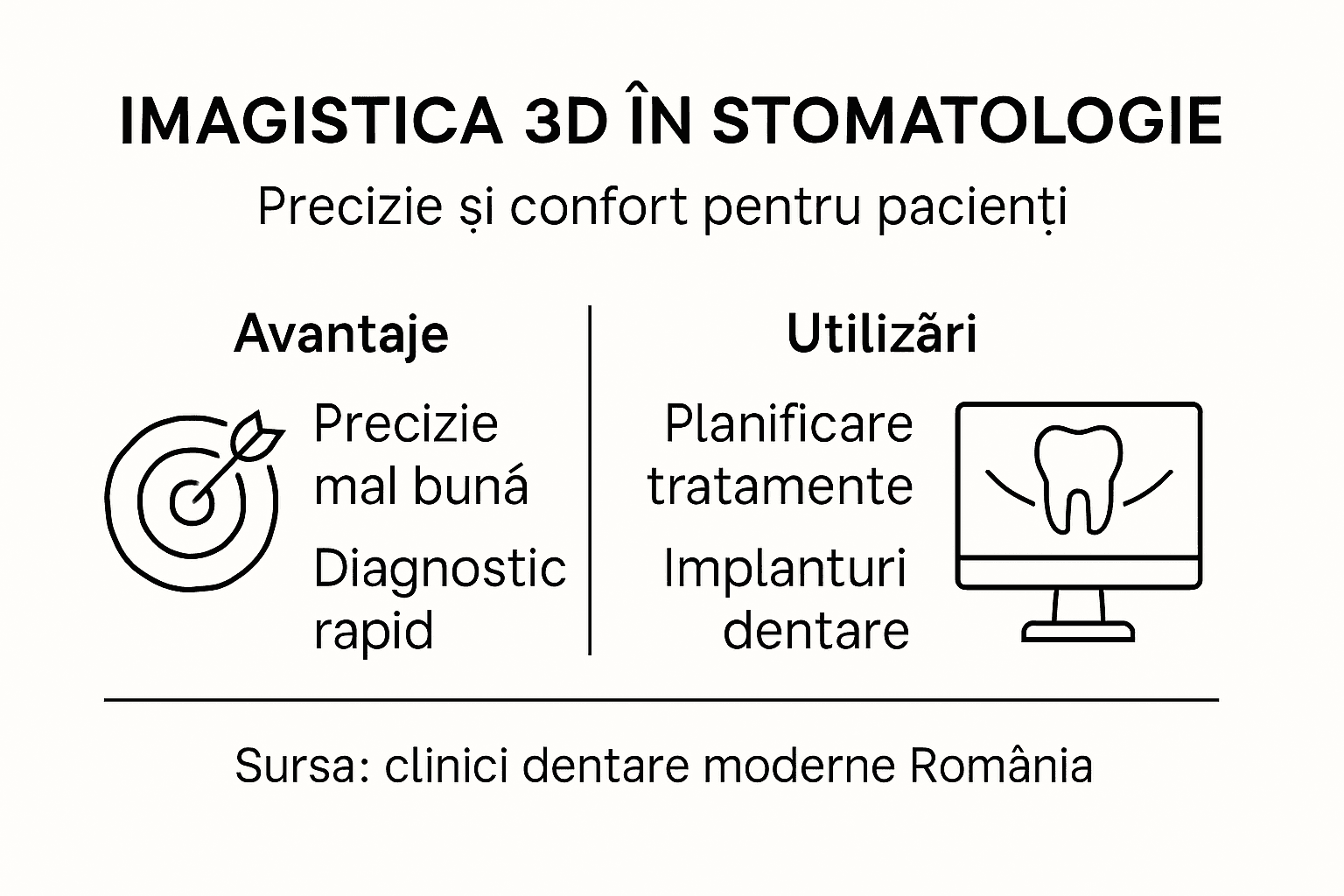 Prezentare vizuală despre rolul imagisticii 3D în stomatologie