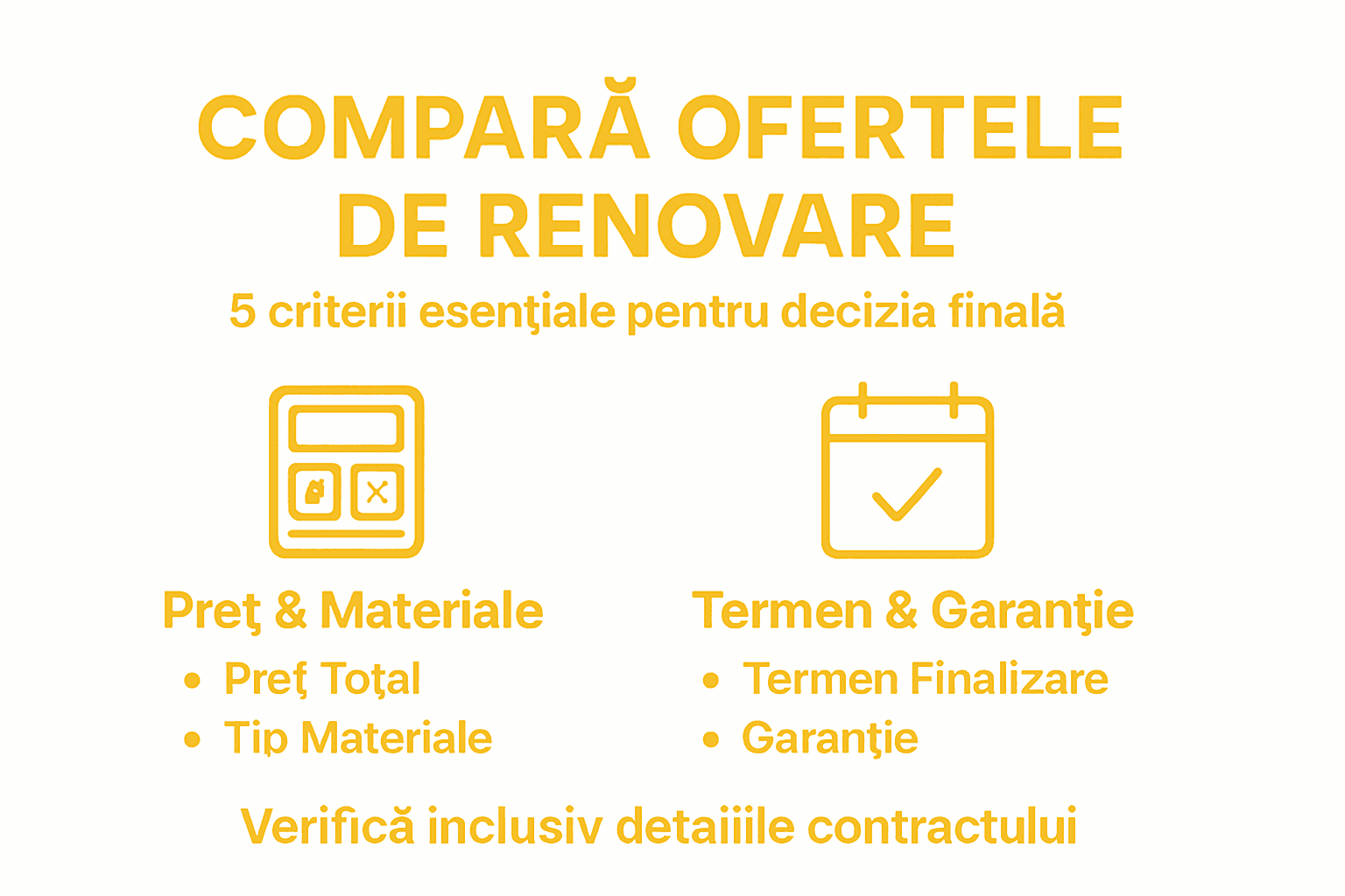 Infografic: comparație între ofertele firmelor de renovare