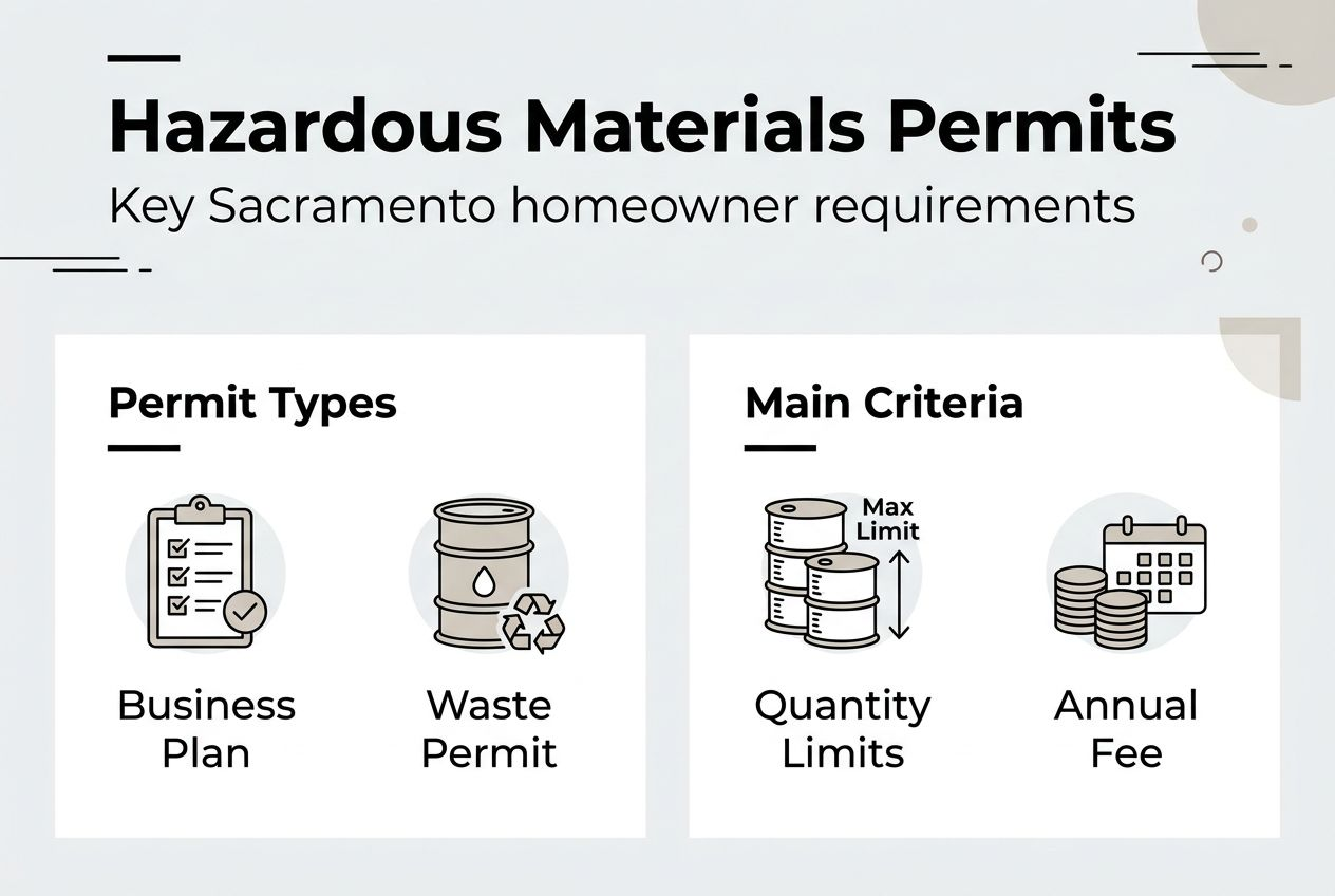 Infographic about Sacramento hazardous material permits
