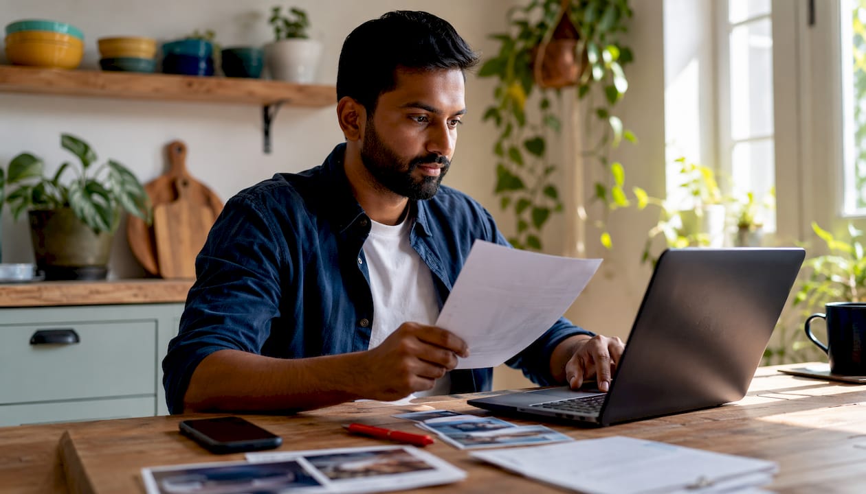 Homeowner negotiating claim with insurance adjuster
