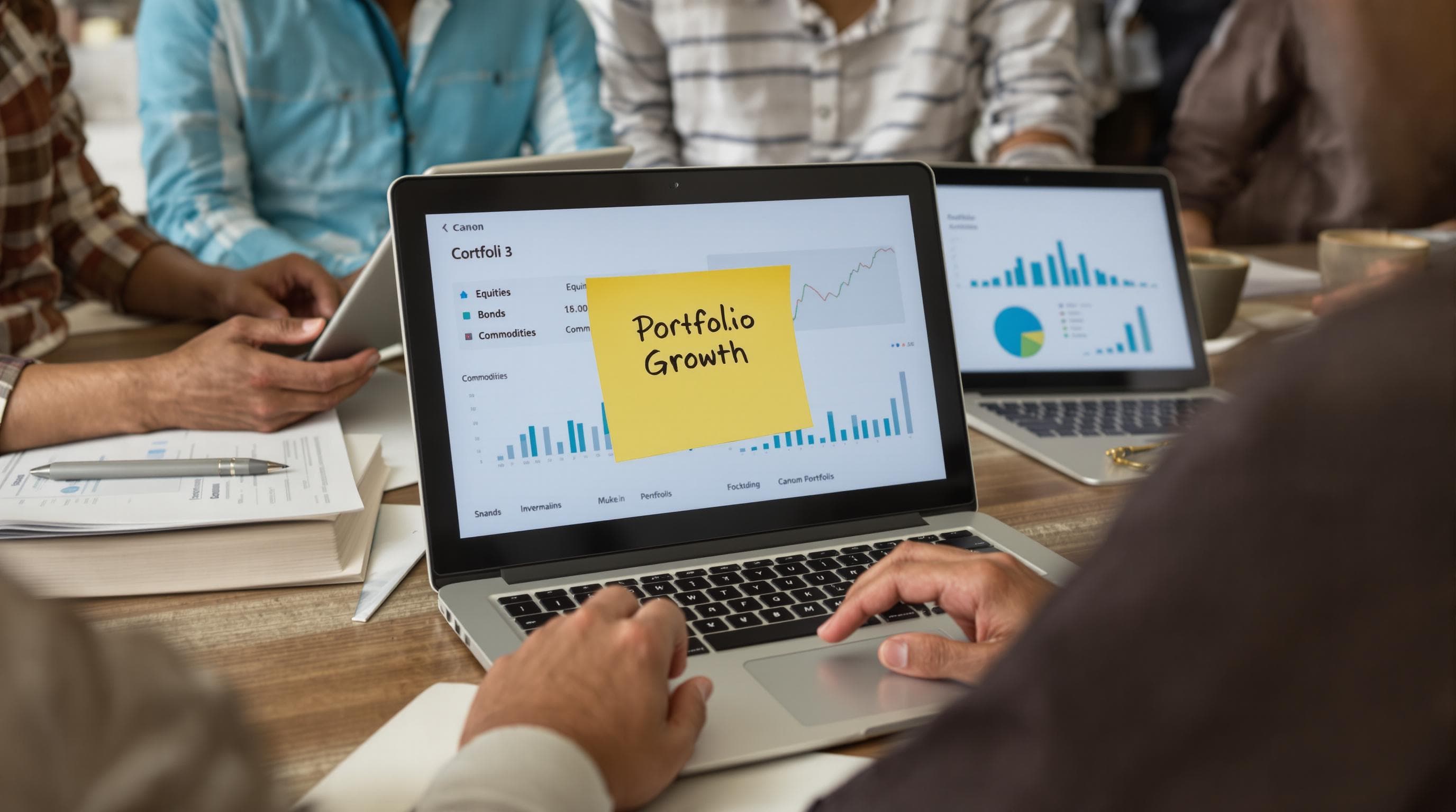 Cape Town investors discussing portfolio diversification at home