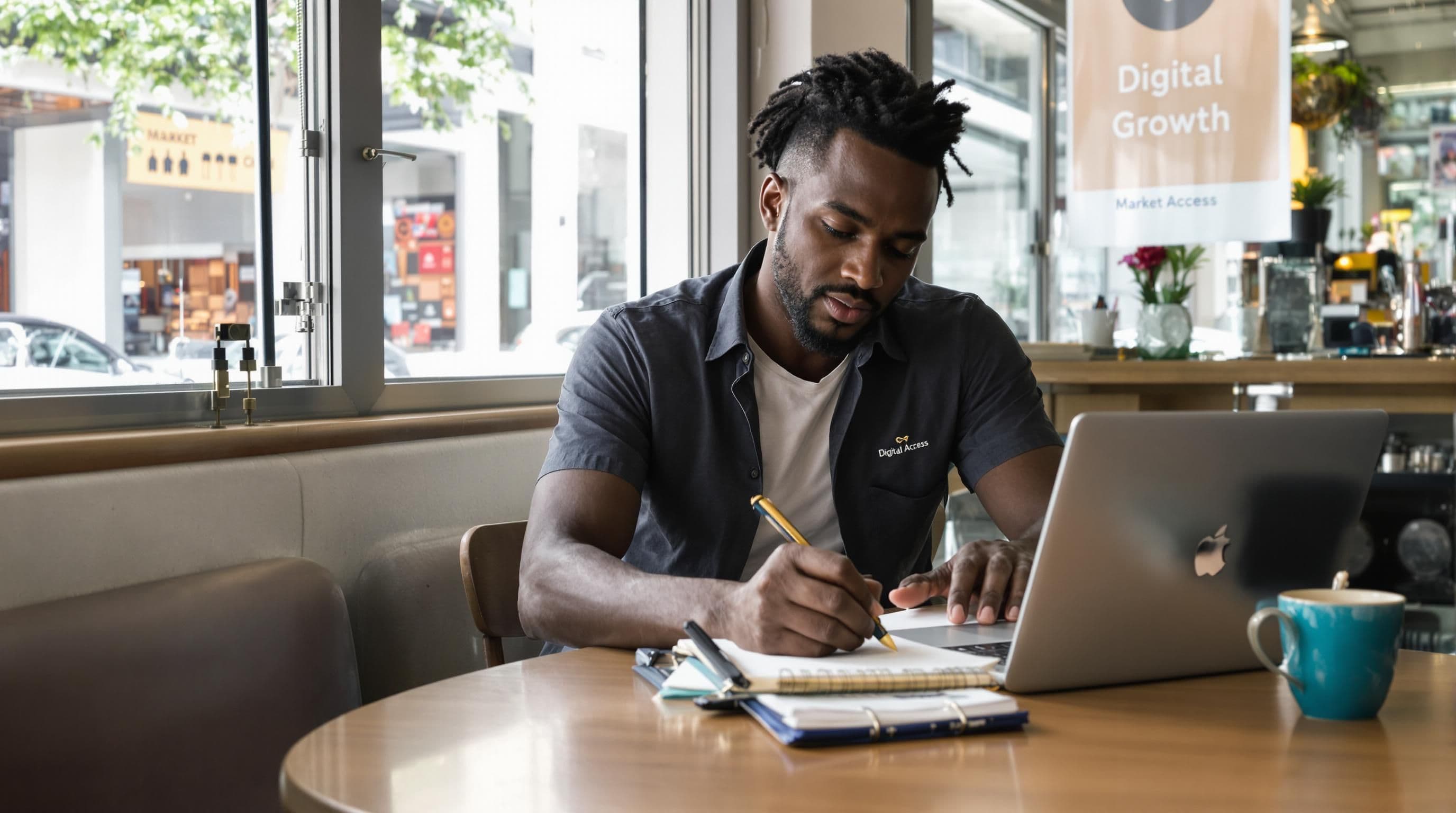 Cape Town trader uses online portal for marketplace access at local café