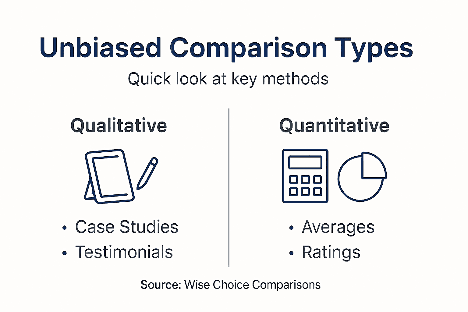 Infographic comparing qualitative and quantitative methods