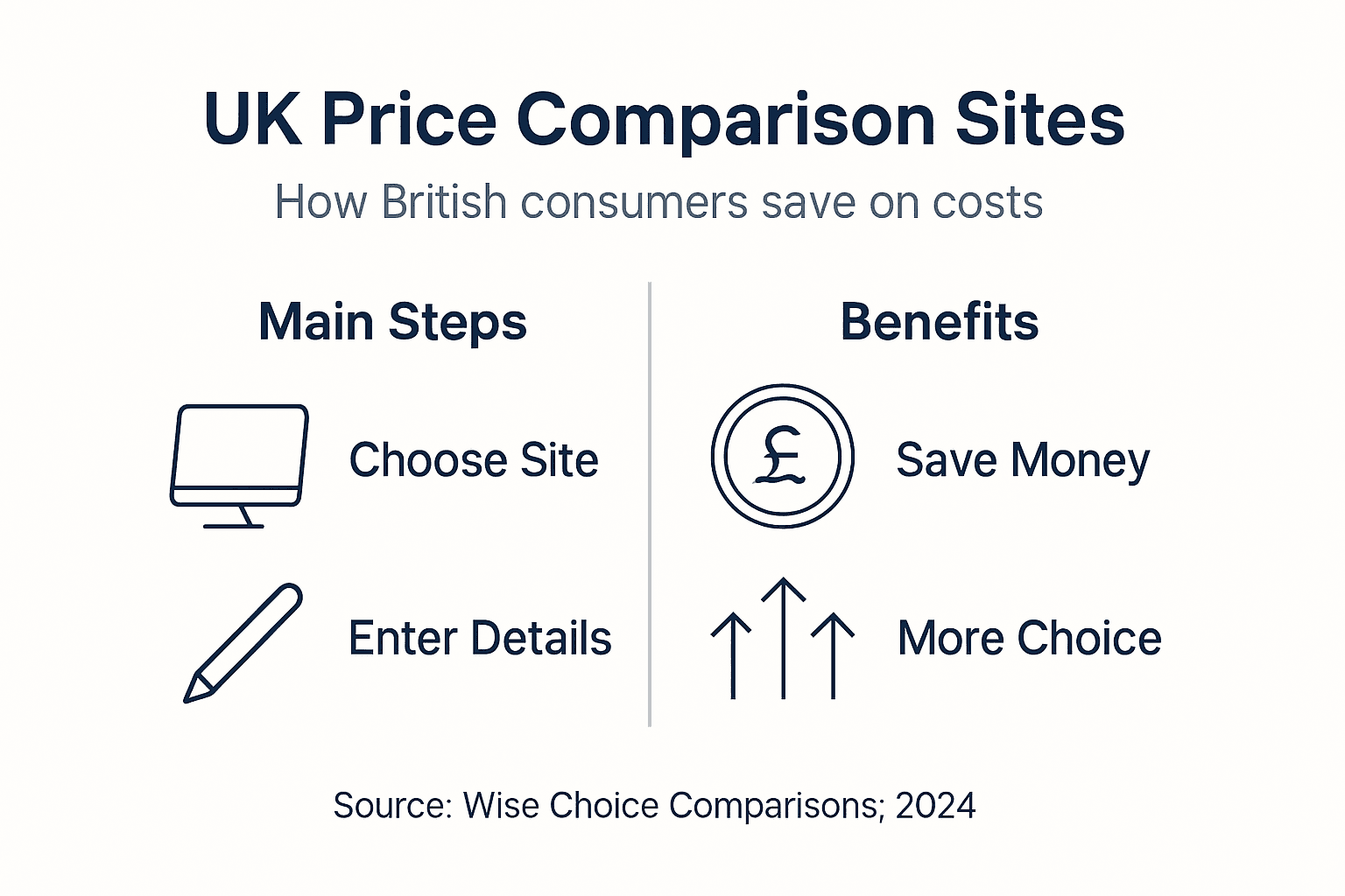 Infographic comparing key steps and benefits