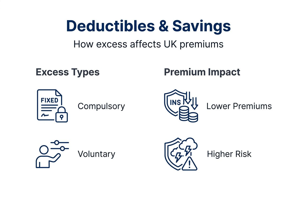 Infographic UK excess types and premium savings