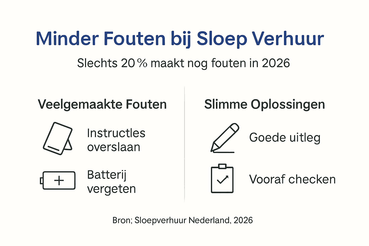 Infographic: Zo voorkom je fouten bij het verhuren van sloepen