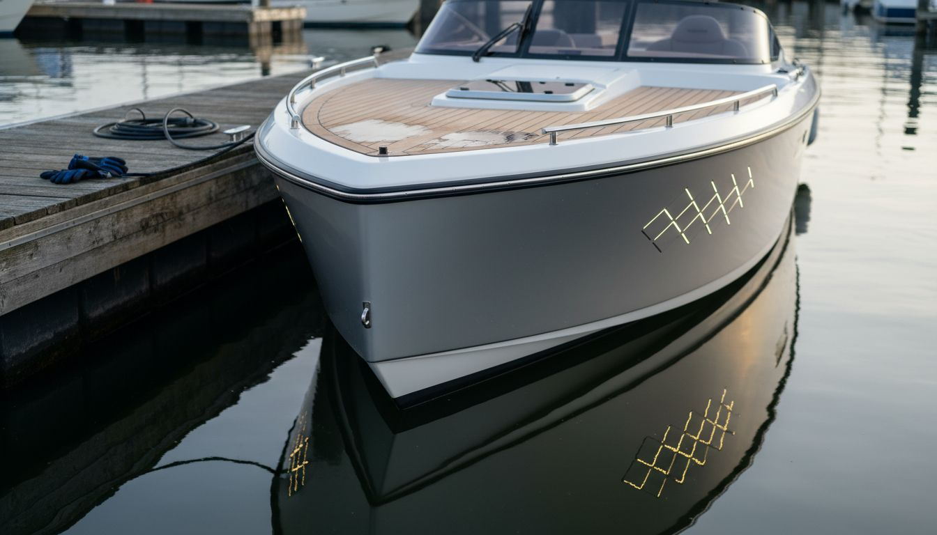 Detailrijke close-up van een moderne tender met LED-verlichting