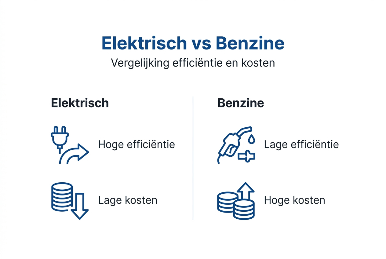 Infographic: over likes en verschillen mandatory elektrische en benzineboten