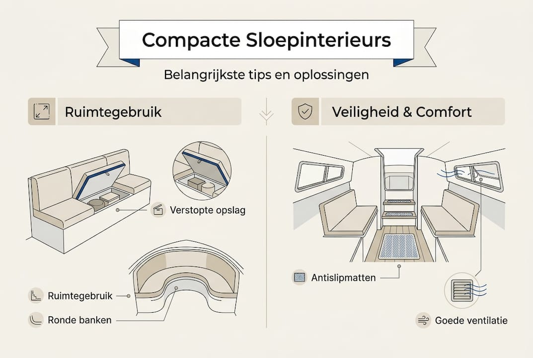 Handige infographic: zo haal je het meeste uit een klein sloepinterieur