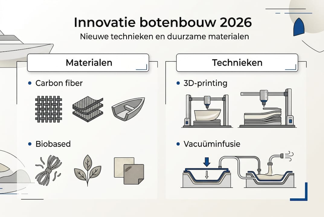 Infographic: Vernieuwende technieken en materialen in de botenbouw