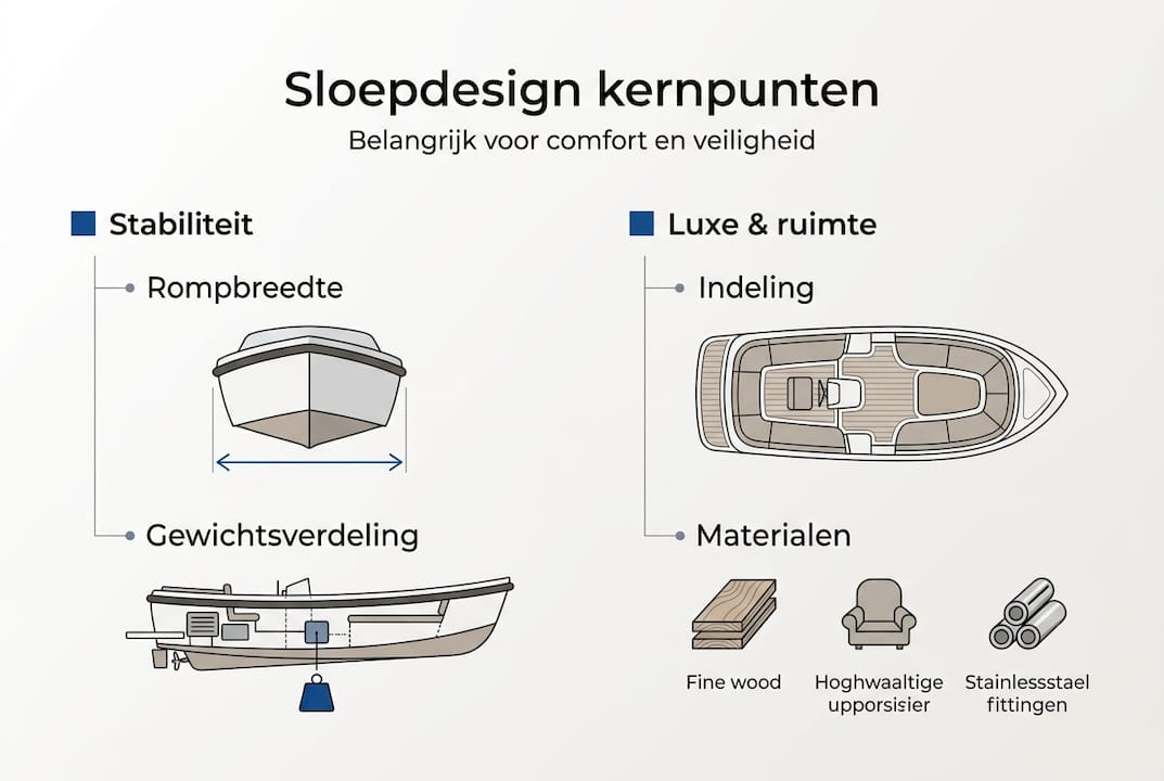 Overzicht: Belangrijkste punten van sloepdesign – comfort en veiligheid centraal